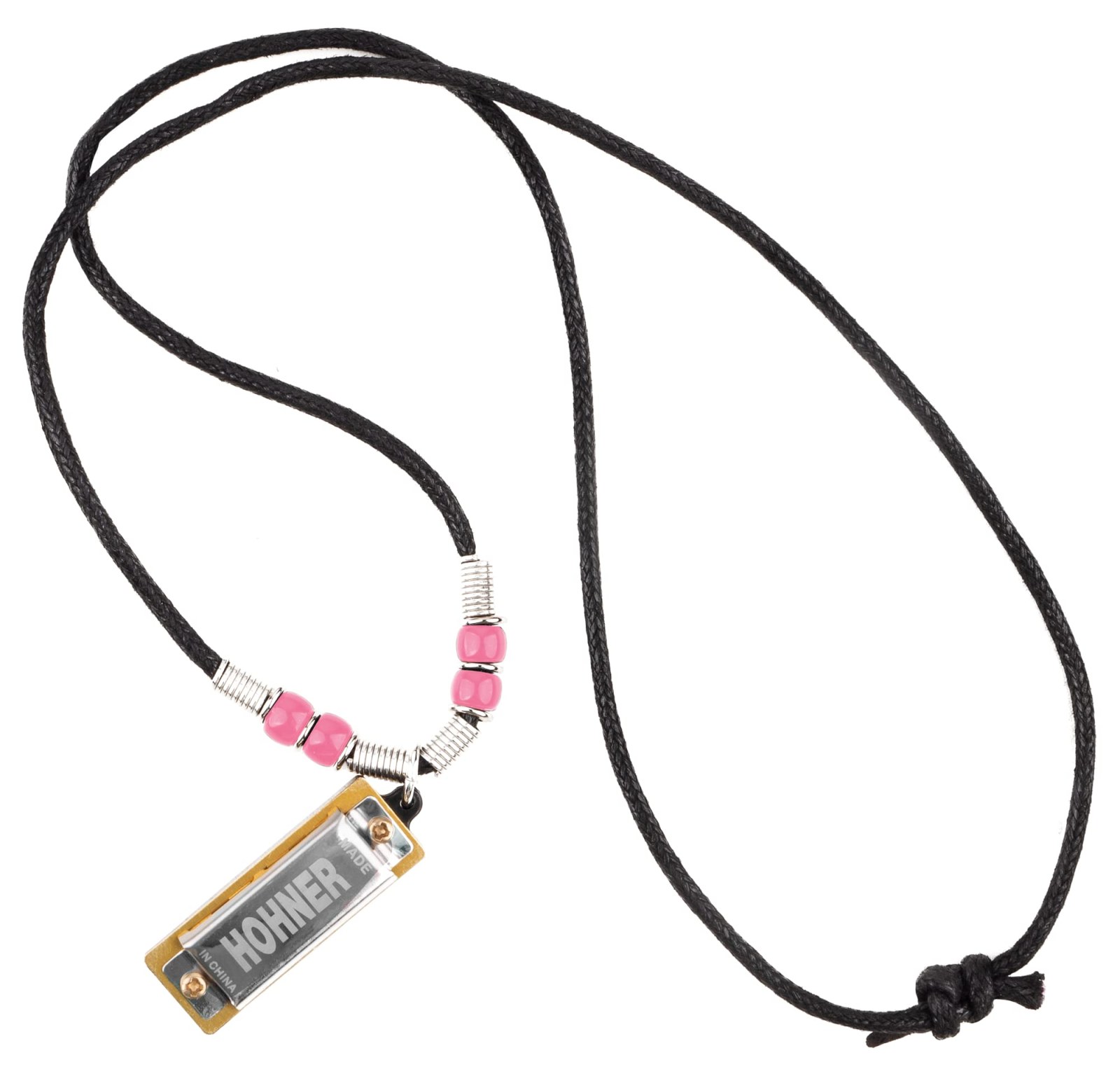 Hohner Mini Harmonica Necklace Pembe Mini Mızıka Kolye