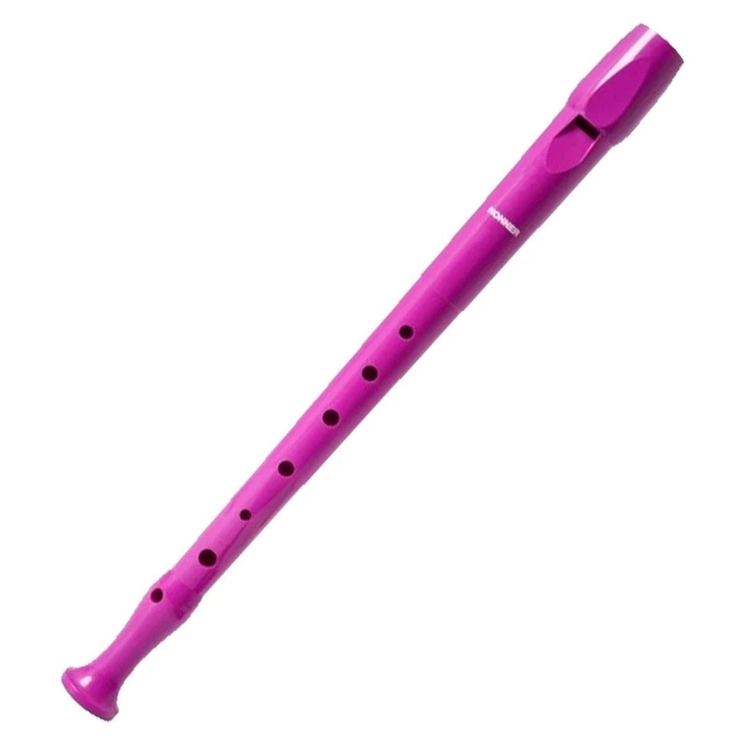 Hohner Melody Line Coloured Edition C-Soprano Recorder, Hot Pink, German System