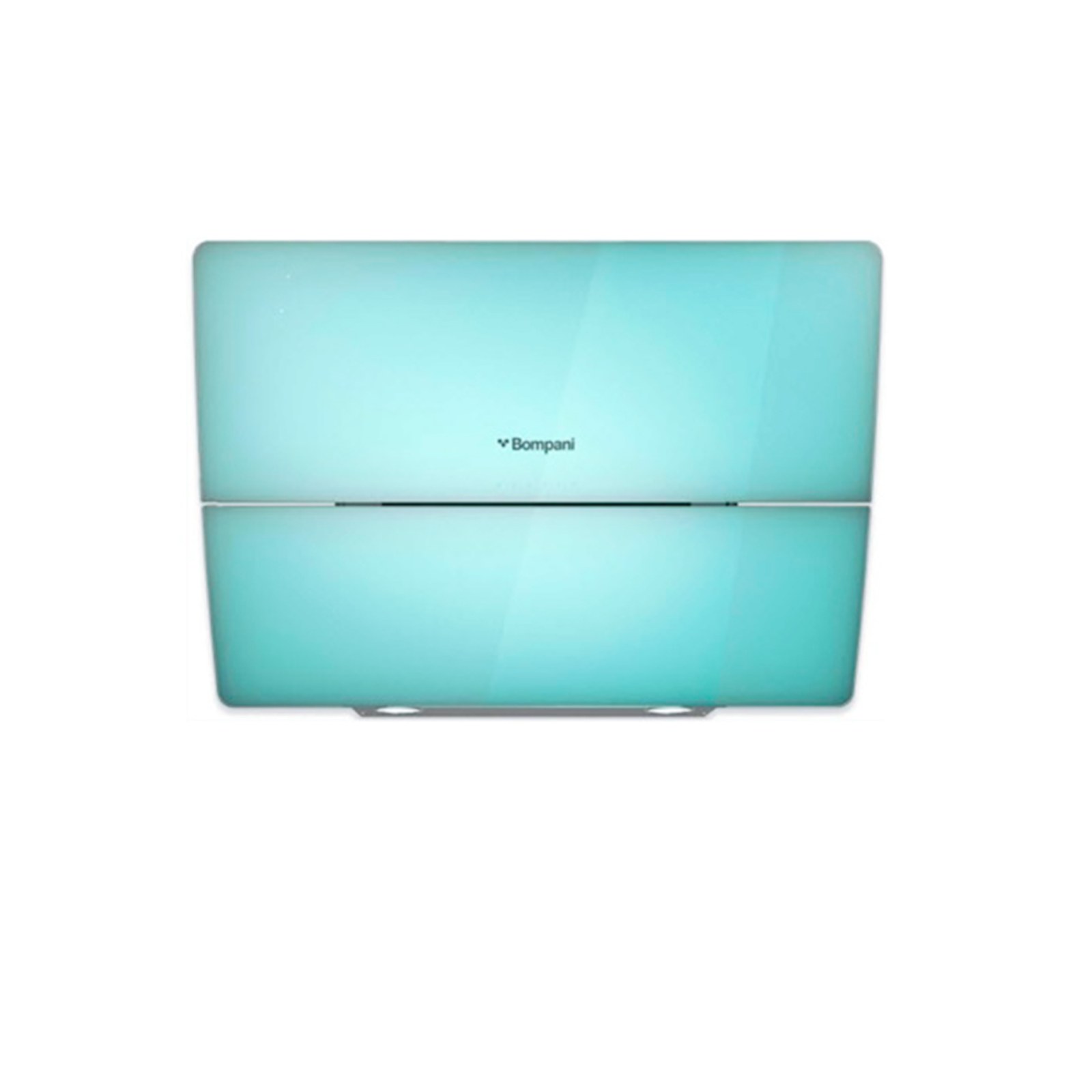 Bompani Cappa Krystal 90 cm Turkuaz Cam Davlumbaz