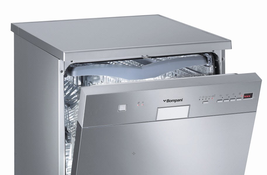 Bompani Diva Series BOLF147S/E 60 cm Freestanding Dishwasher, Inox, 14 Place Settings