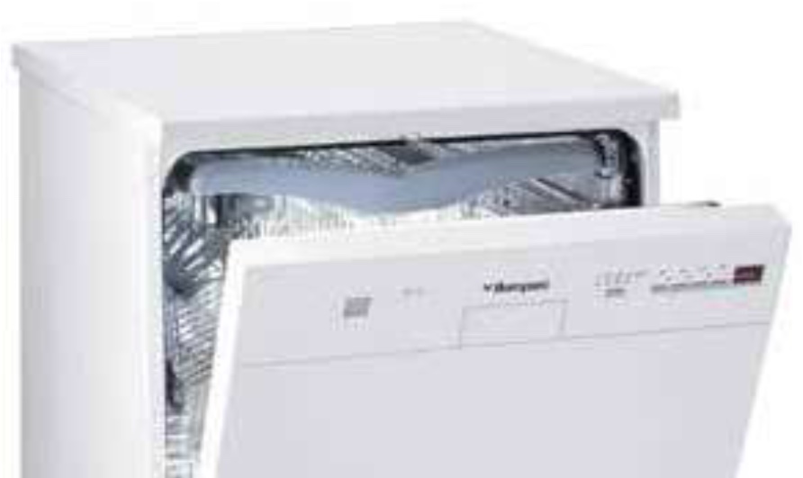 Bompani Diva Series BOLF147B/E Freestanding Dishwasher, White, 14 Place Settings