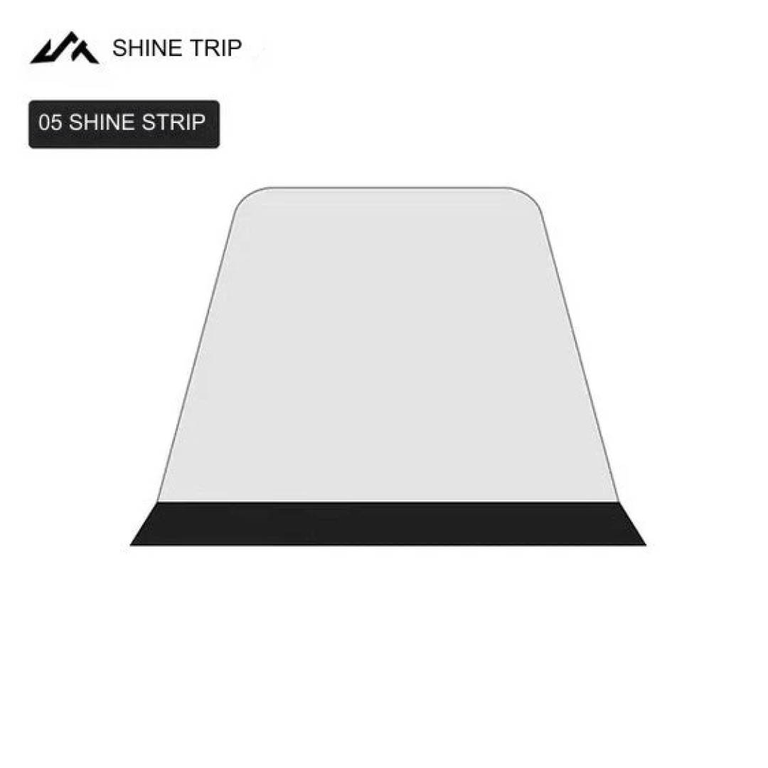 ShineTrip #05 Serisi Otomatik Kubbe Kanopi Fermuarlı Mesh Yan Paneller (2’li Set) - Siyah