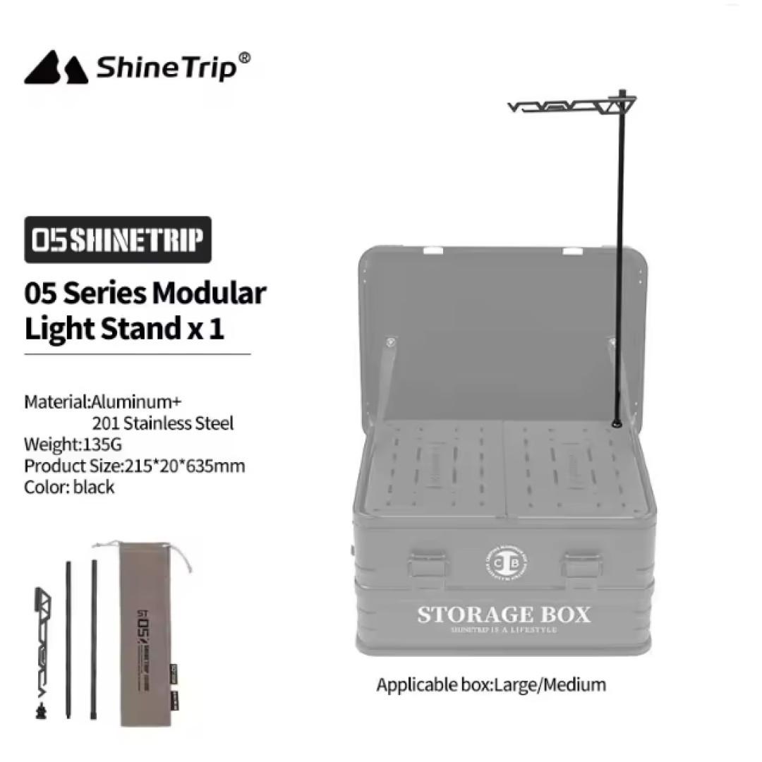ShineTrip 05 Series Modular Işık Standı Siyah