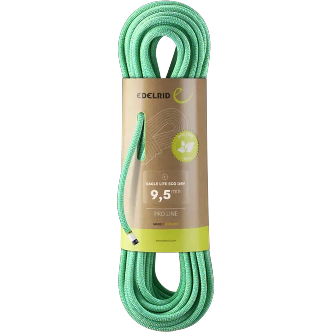 Edelrid Eagle Lite Eco Dry 9,5 mm İp 70 m - Parlak Yeşil