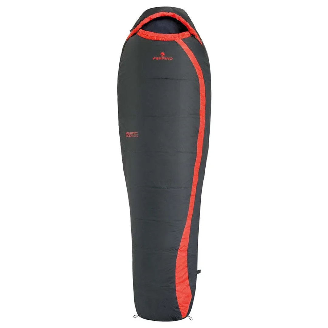 Ferrino Nightec Lite Pro 600 M Uyku Tulumu - Siyah/Kırmızı