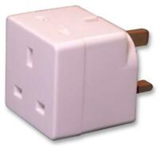 Omega 21111 C Shell 2 WAY Unfused 2 YOL UK Çoğaltıcı Adaptör