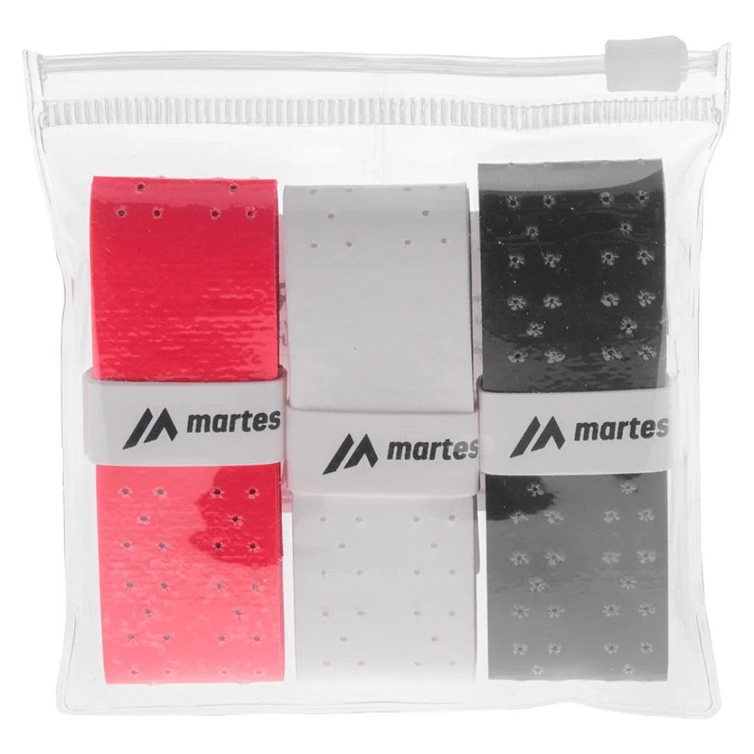 Martes Prigrevo Tenis Overgrip Siyah/Beyaz/Kırmızı