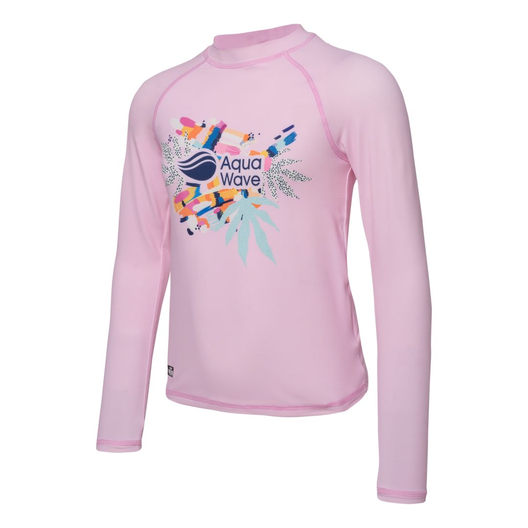Aquawave Uver KDG Çocuk Tişörtü - Wild Pink Baskı