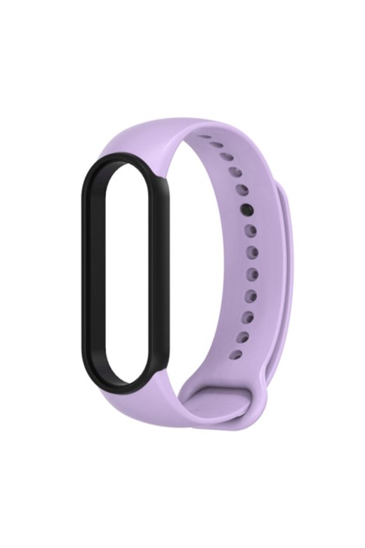 MI Band 6 Silikon İKİ Renkli MOR-Siyah Kayış