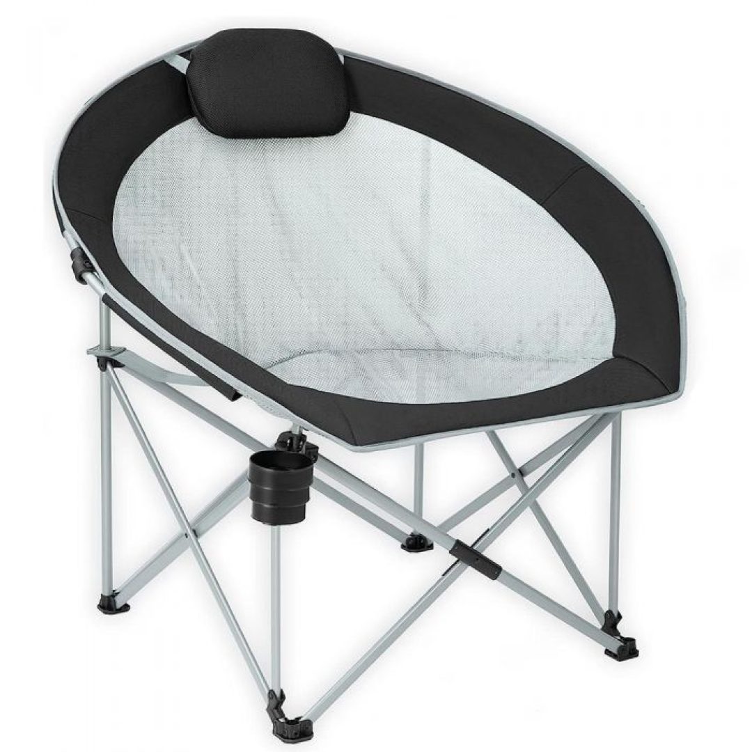 Wejoy Cool Moon XL Katlanır Kamp Sandalyesi - Siyah