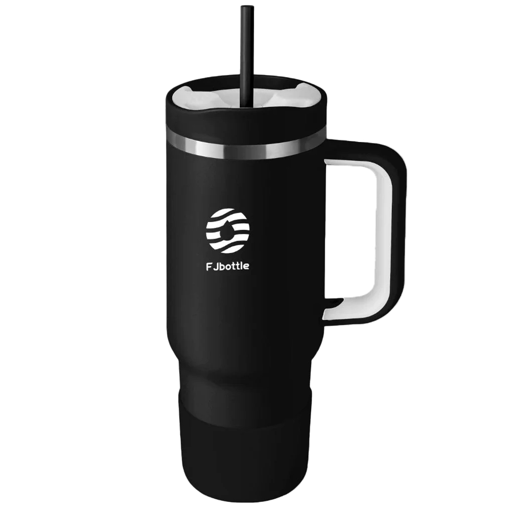 FEIJIAN Fjbottle 40 oz (1180 ml) Saplı Termos Bardak Siyah