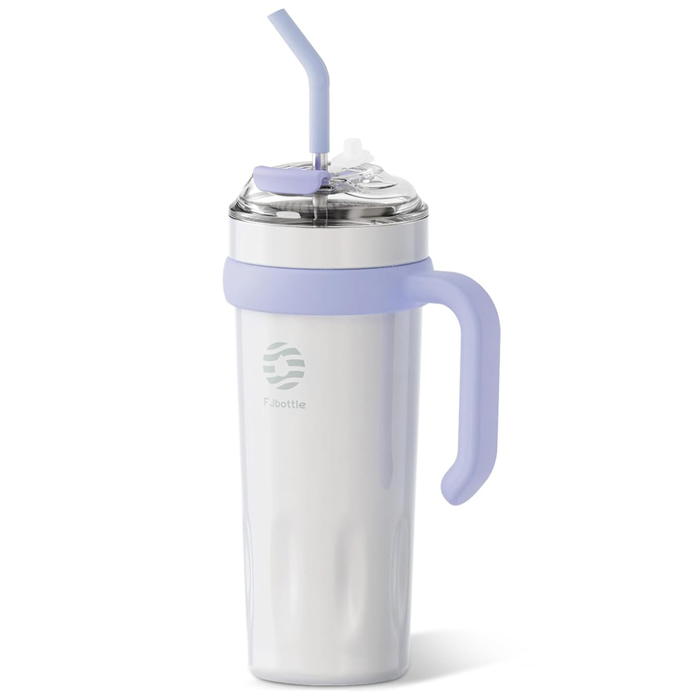 FEIJIAN Fjbottle 40 oz (1180 ml) Beyaz Pipetli Seyahat Kupası