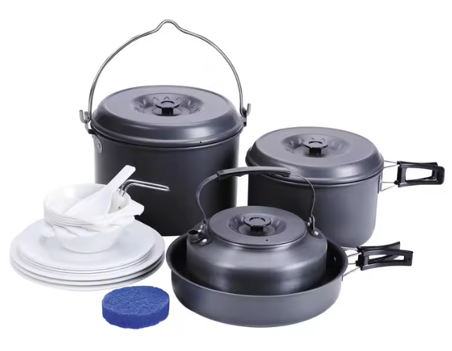BULIN BL200-C9 Alüminyum Kamp Tencere Seti