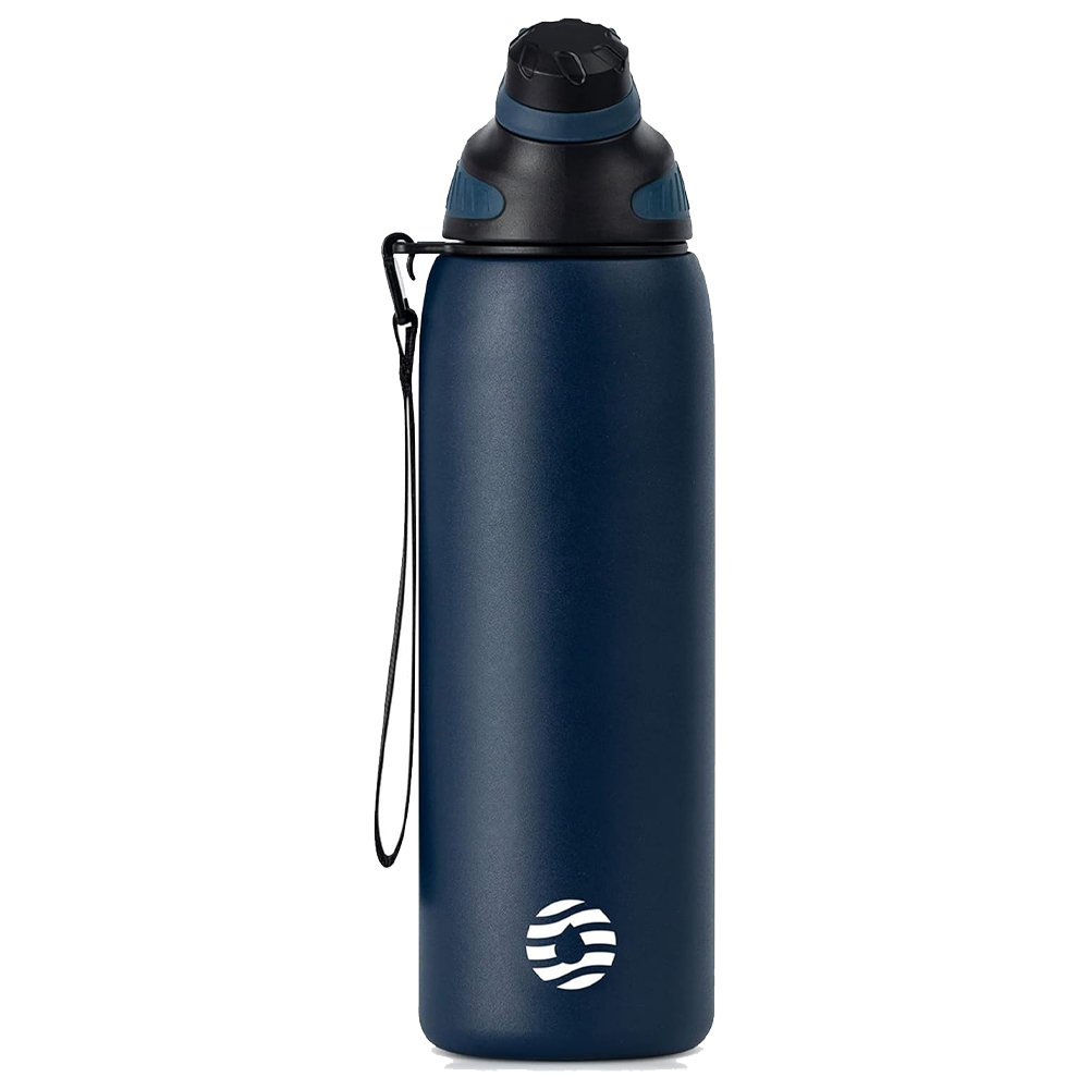FEIJIAN Fjbottle Manyetik Kapaklı Spor Matara 1000 ml Lacivert
