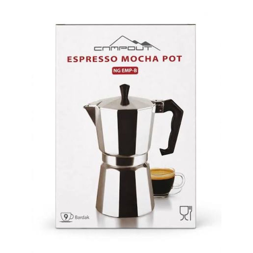 Nurgaz Campout Mocha Pot 9 Bardak