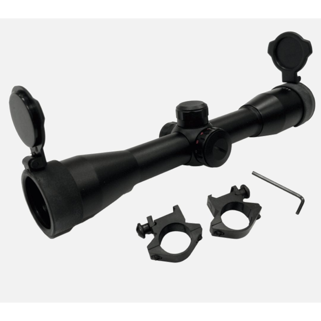 Ek Archery Lighted 4x32 Scope (Green & Red)- Brown Box
