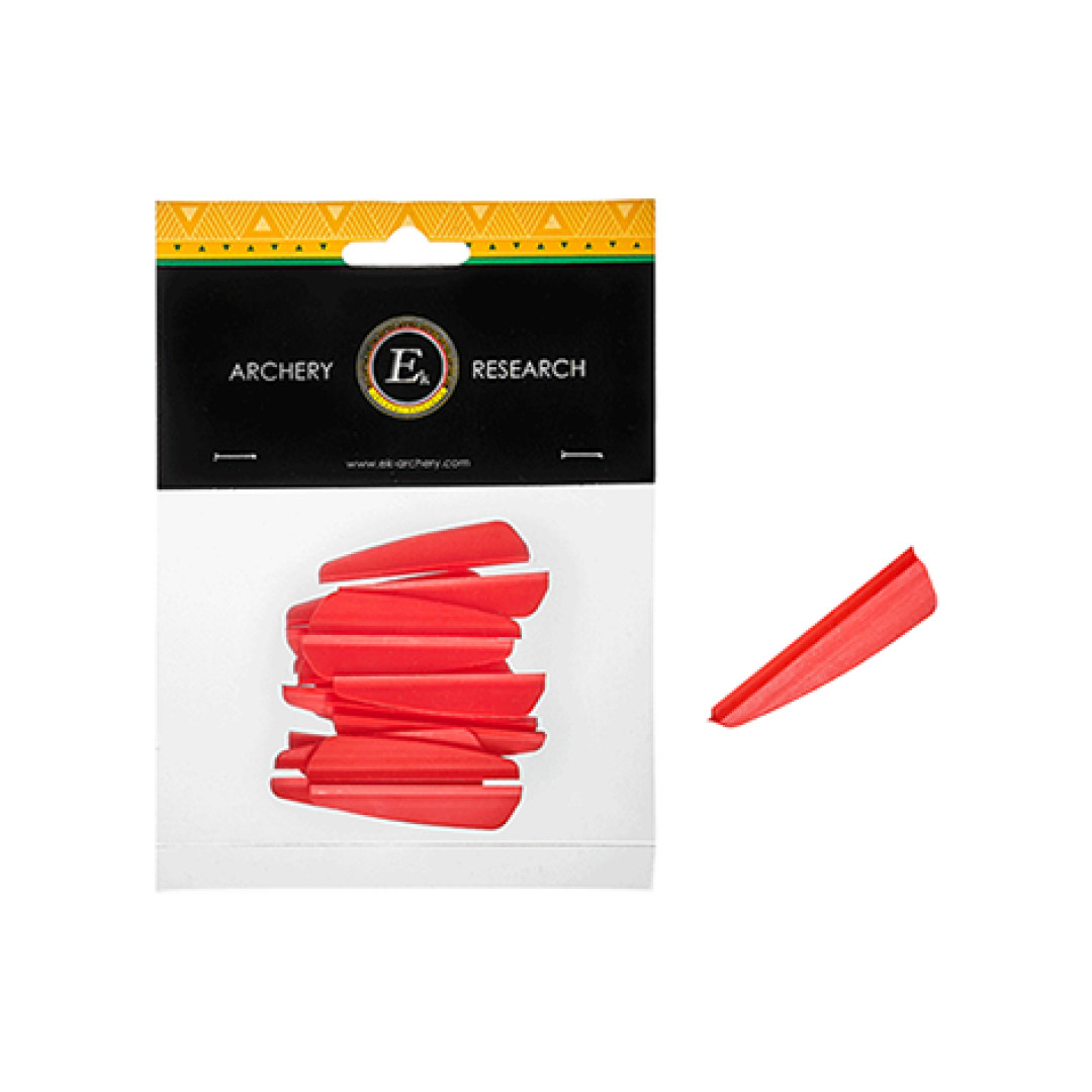 EK Archery R9 Neon Kırmızı Ok Tüyü 2.0" (20’li Paket)