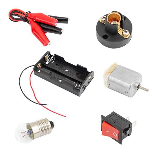 Powermaster 134892 Öğrenci Deney Kiti (Pil Yuvasi+duy+ampul+anahtar+motor)