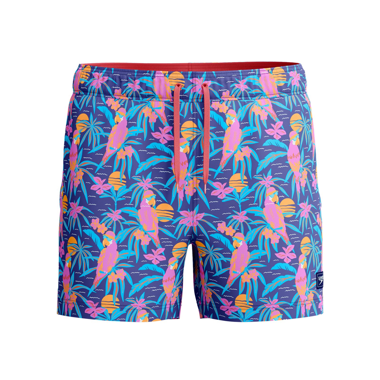 Speedo Print Redondo Adge Volley 14″ Purple Şort Mayo