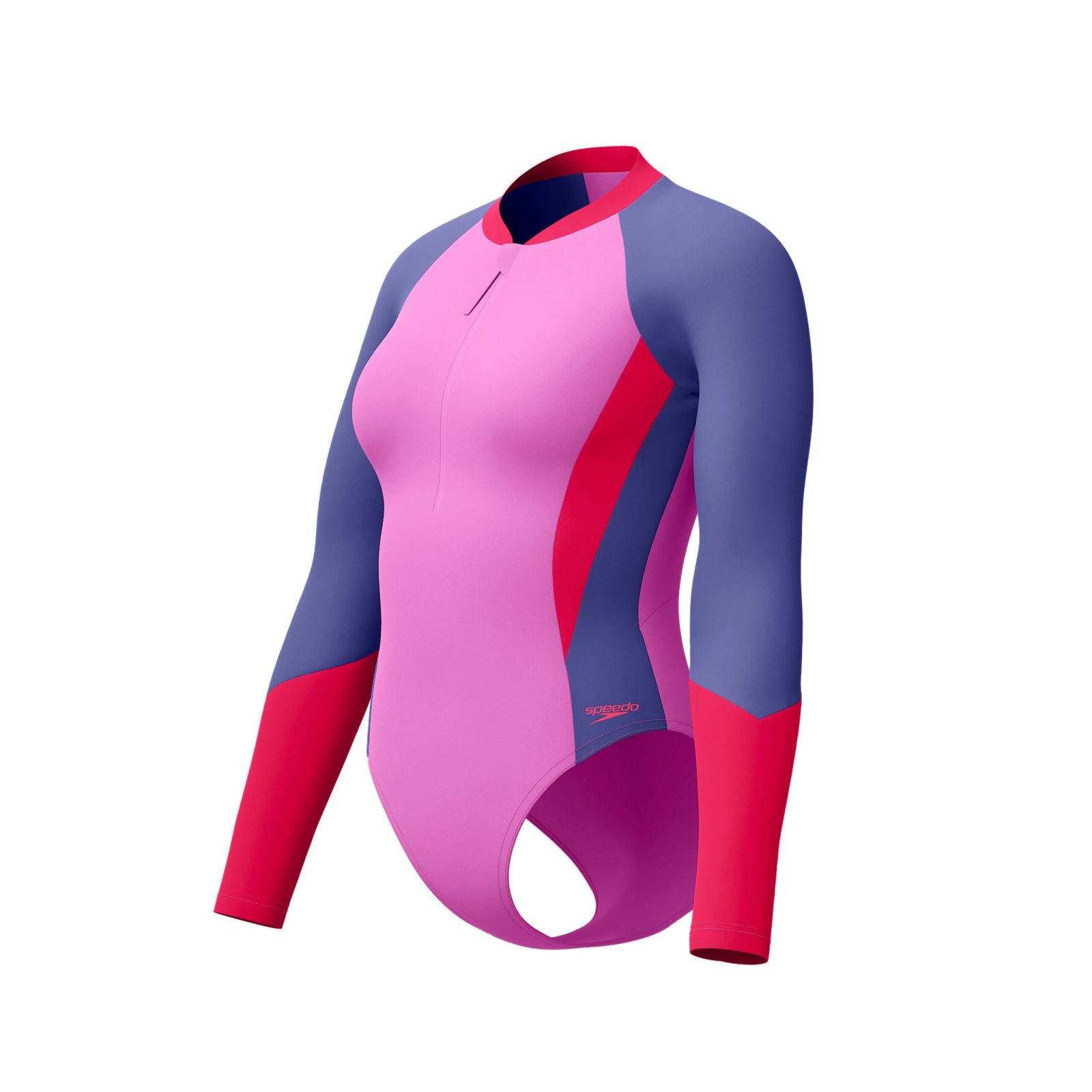 Speedo Çöl BLK LS 1PC AF Purple Mayo