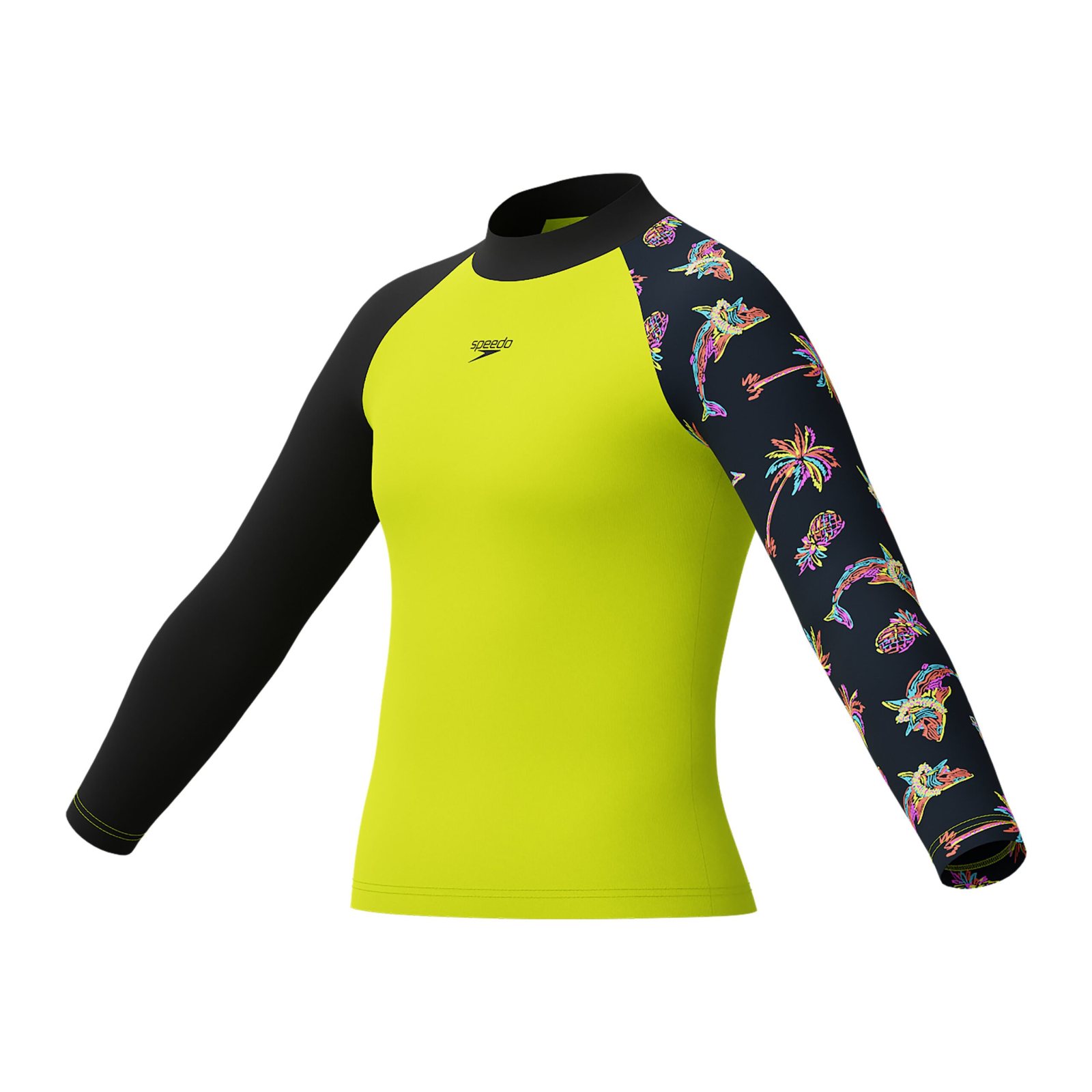 Speedo Prnt Rash Top JM Black Güneş Koruyucu Üst