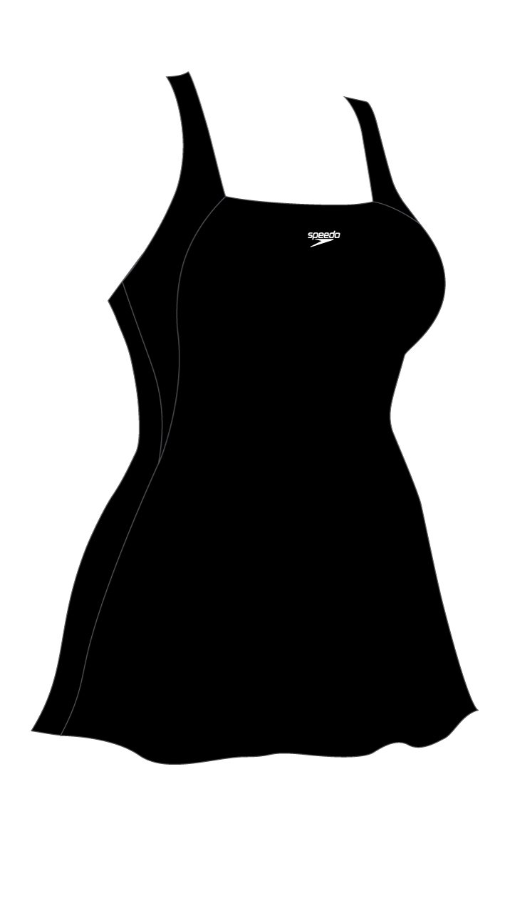 Speedo ESS Swim Dress Af+blk Mayo
