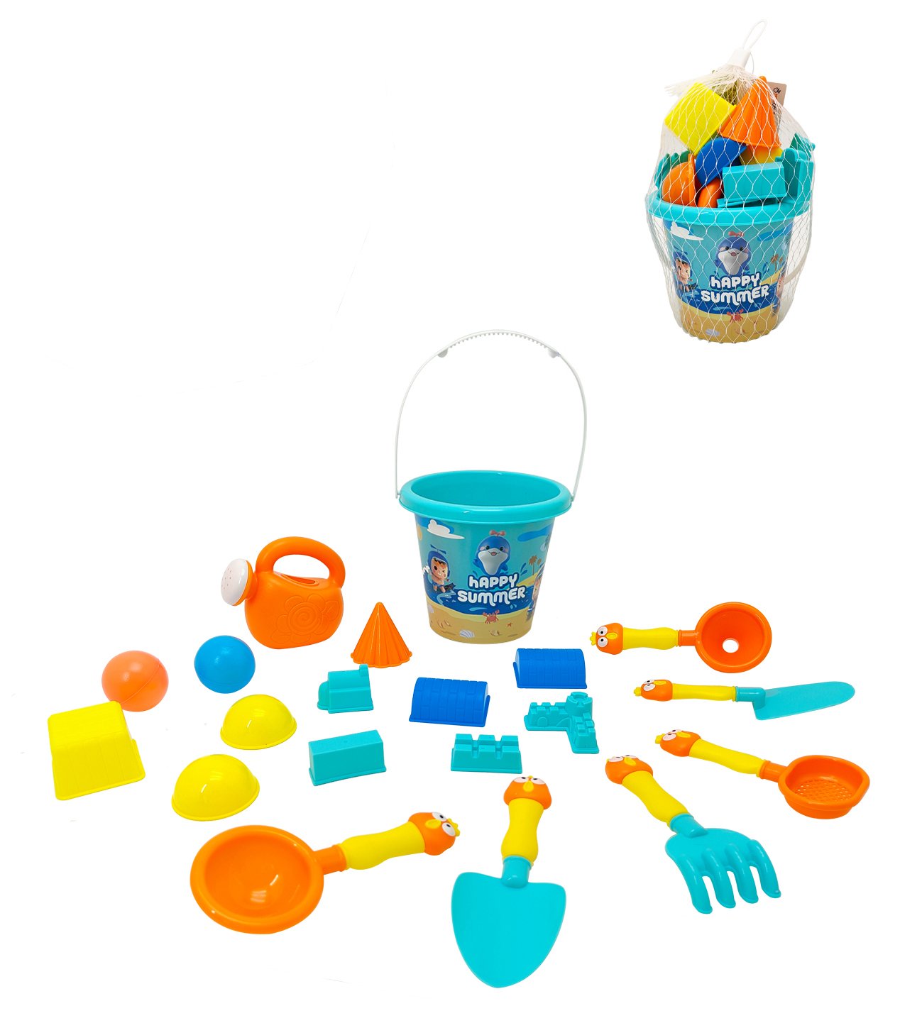 BİLSON'S Happy Summer 8296 19 Parça Kum Oyuncağı Seti