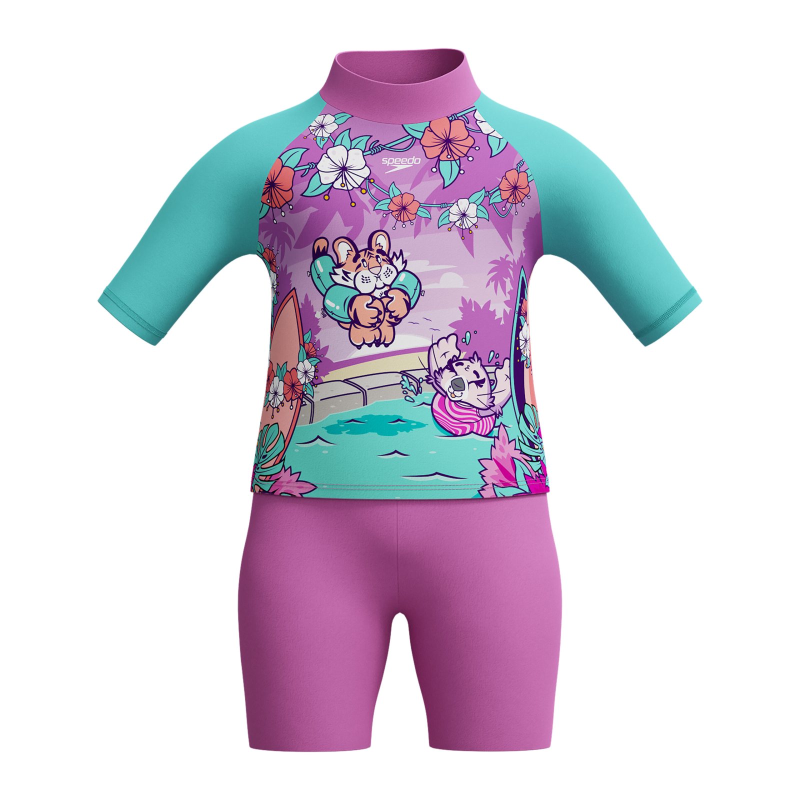 Speedo SP Top Jam IF Purple Güneş Koruyucu Set