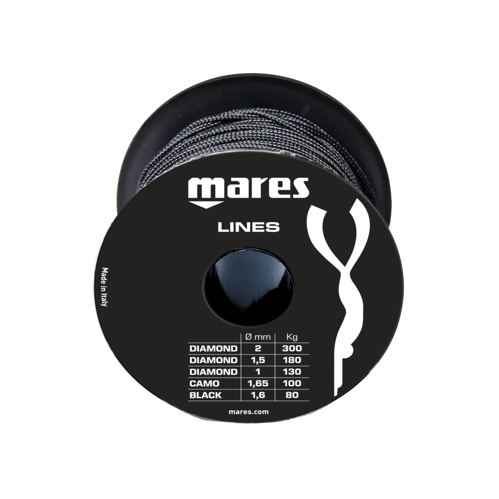 Mares Line BLACK 1,6mm 50 meter ZIPKIN İPİ