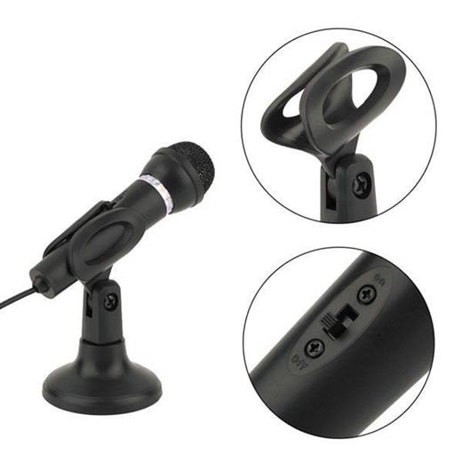 Powermaster YW-30 3.5mm Jackli Masaüstü Bilgisayar Kürsü Mikrofonu Siyah Renk
