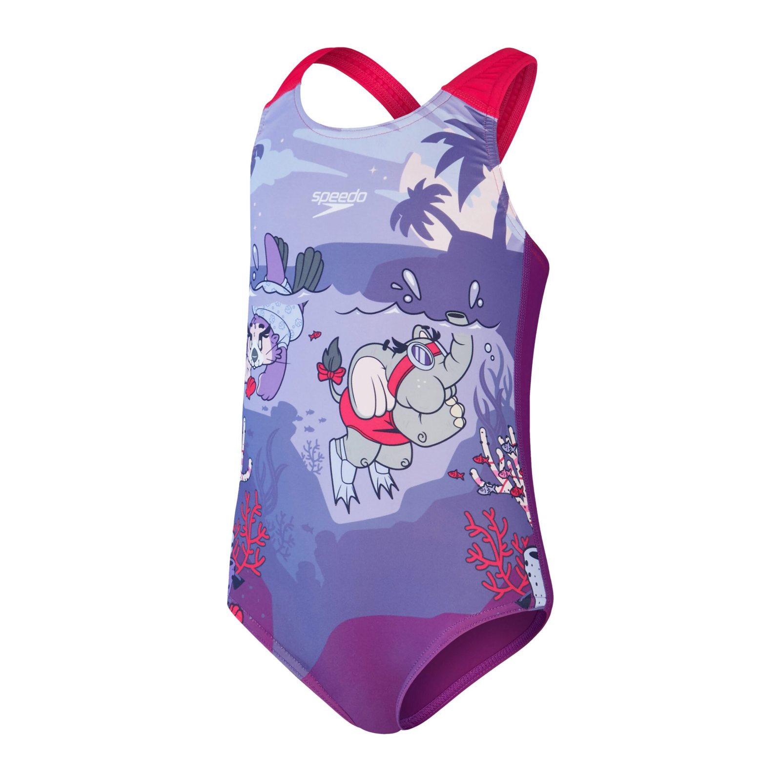 Speedo LTS BCK 1PC Xbck IF Purple/pink Mayo