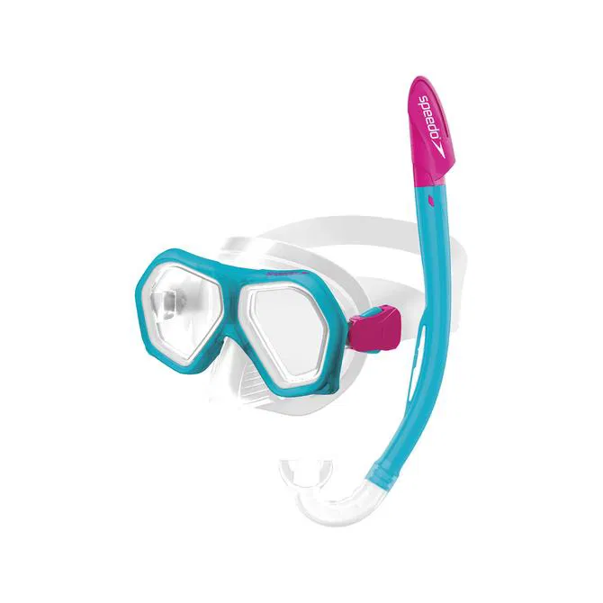 Speedo Junior Dual Lenses Combo with Camera Mount Maske Şnorkel Set