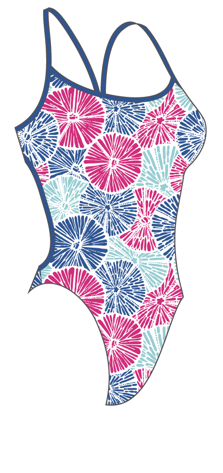 Speedo Alov Digi VBK Blue/pink Mayo