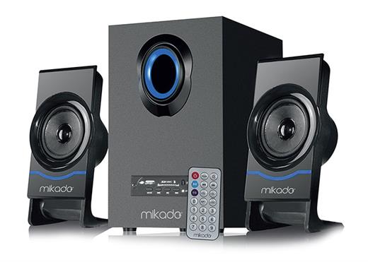 Mikado MD-1700BT 2+1 Siyah Usb+SD+Fm+Bluetooth Destekli Multimedia Speaker Hoparlör