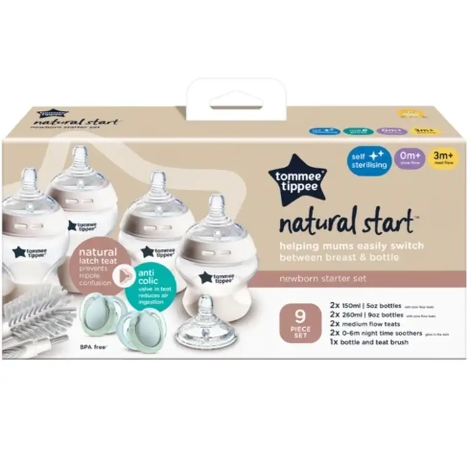 Tommee Tippee Natural Start Yenidoğan Biberon Başlangıç Seti 9 Parça