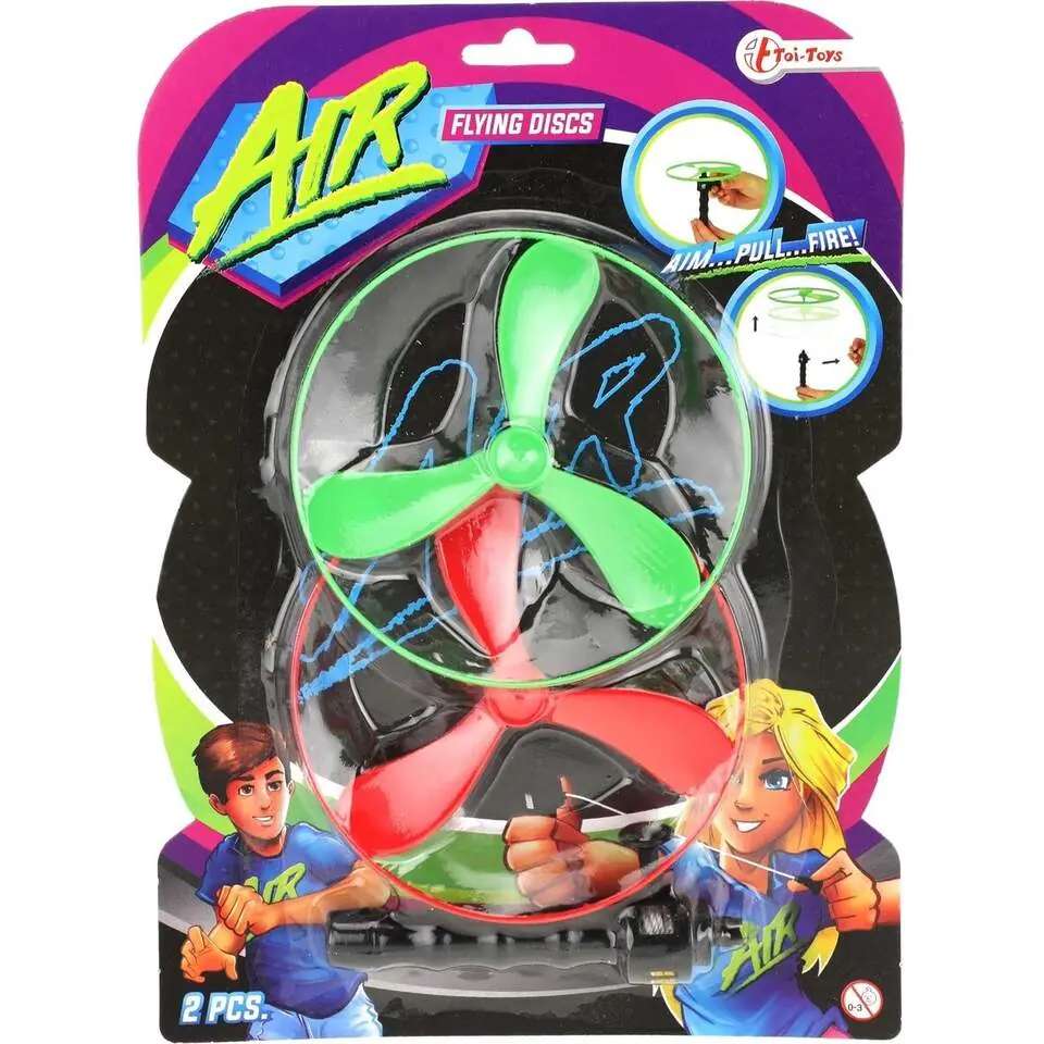 Toi-Toys 12 cm Renkli Fırlatma Diski Oyuncağı 2'li
