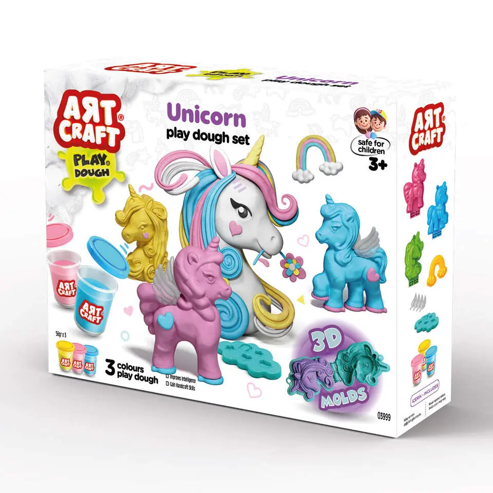 Art Craft Unicorn Play Dough Set 168 Gr