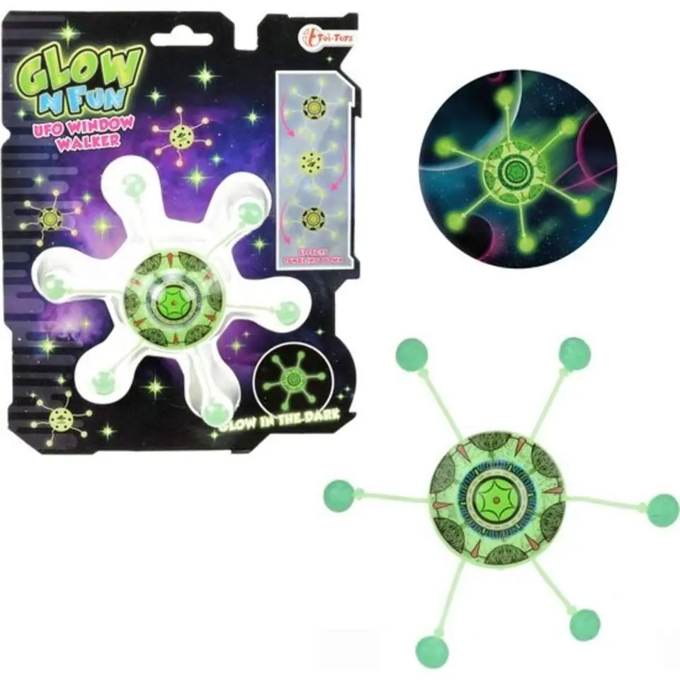 Karanlıkta Glow Yuvarlanan Ufo