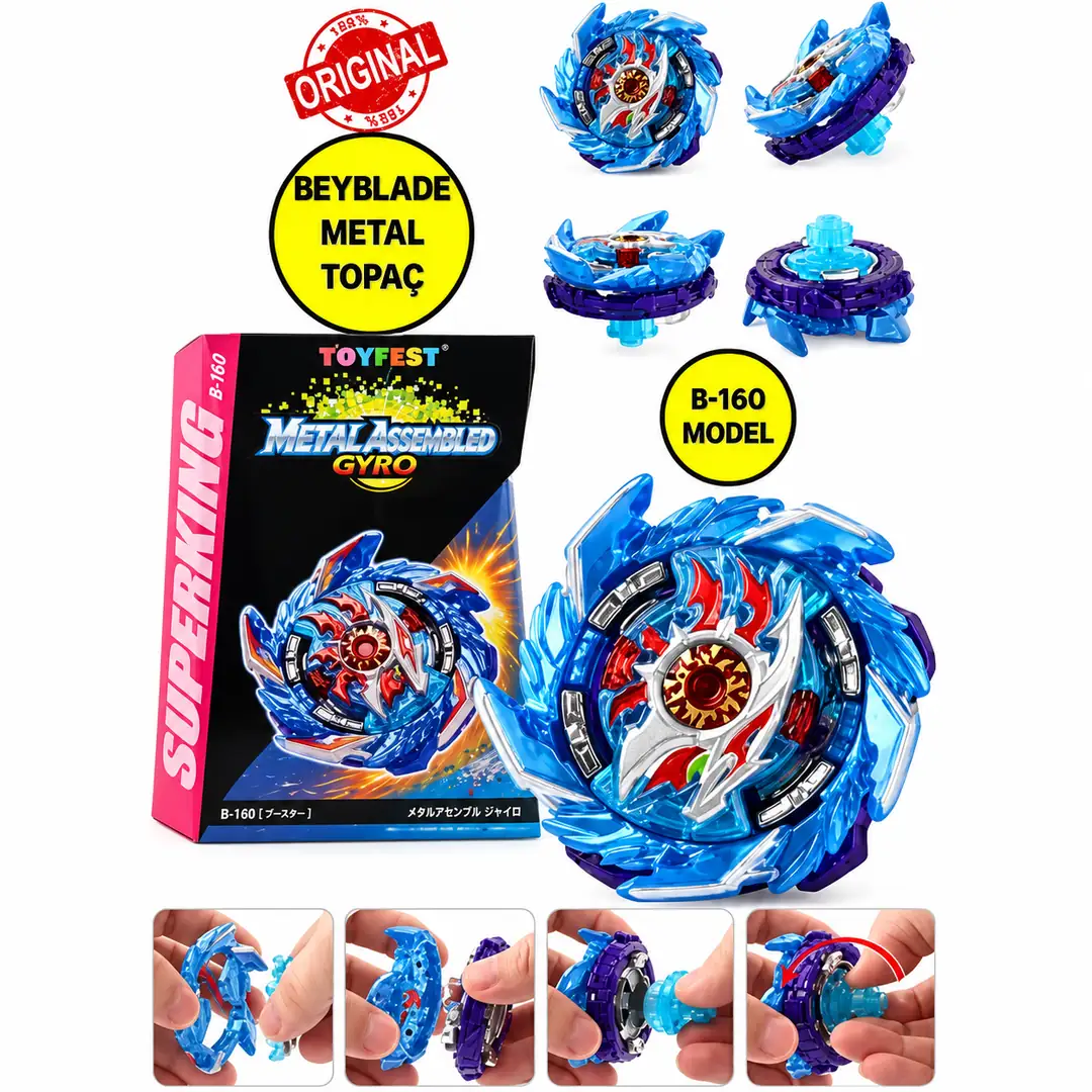 Almira Toys Beyblade Metal B-160 Metal Topaç