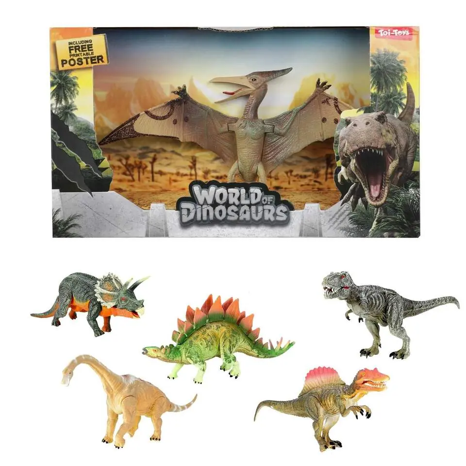 Toi-Toys World of Dinosaurs Dinozor Figürlü Oyun Seti 6+