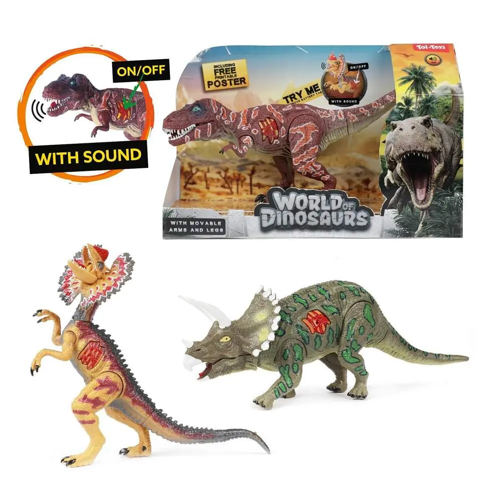 Toi-Toys World of Dinosaurs Sesli Oyuncak Dinozor