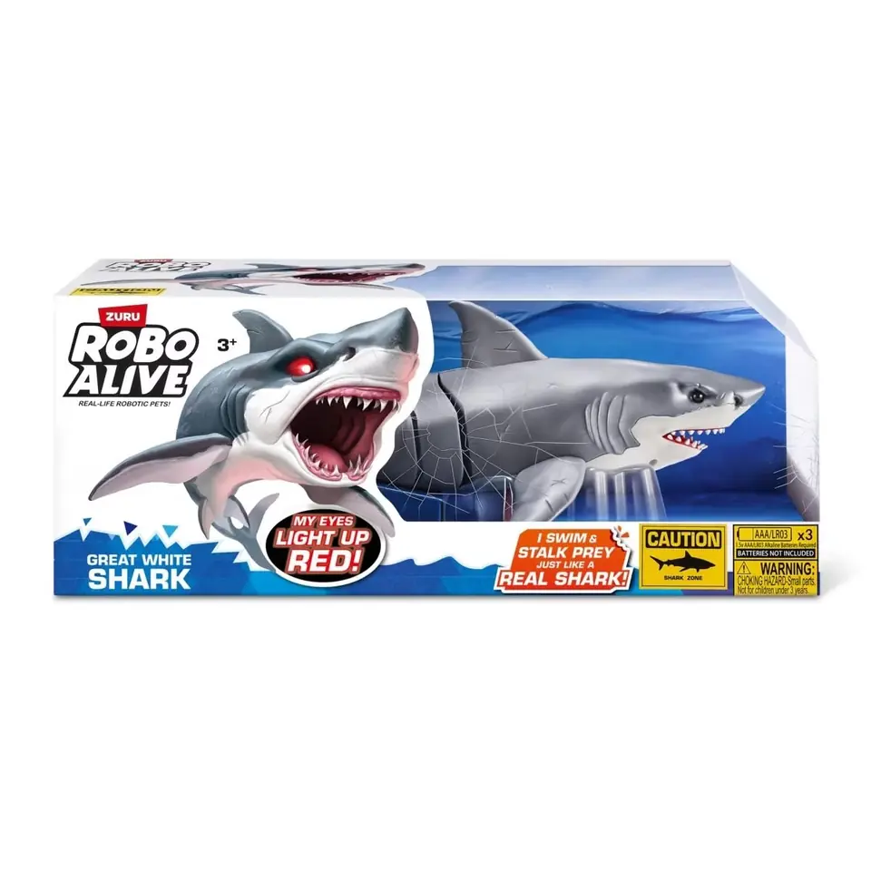 ZURU Robo Alive Great White Shark Hareketli Oyuncak Köpekbalığı