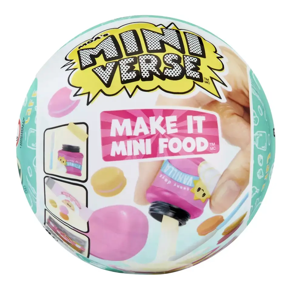 Zuru Mini Brands Make It Mini Food İçecek Temalı Mini Yiyecek Oyuncak Seti, 12 Tasarım