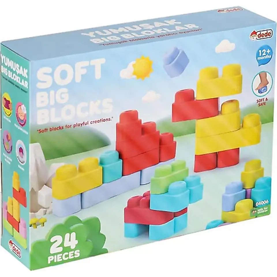 Dede Yumuşak Big Blok 24 Parça 04006
