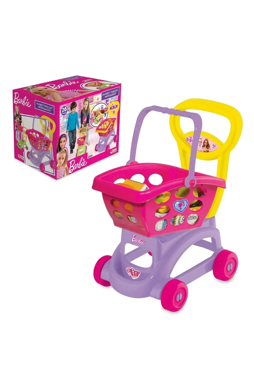Barbie Sepetli Market Arabası