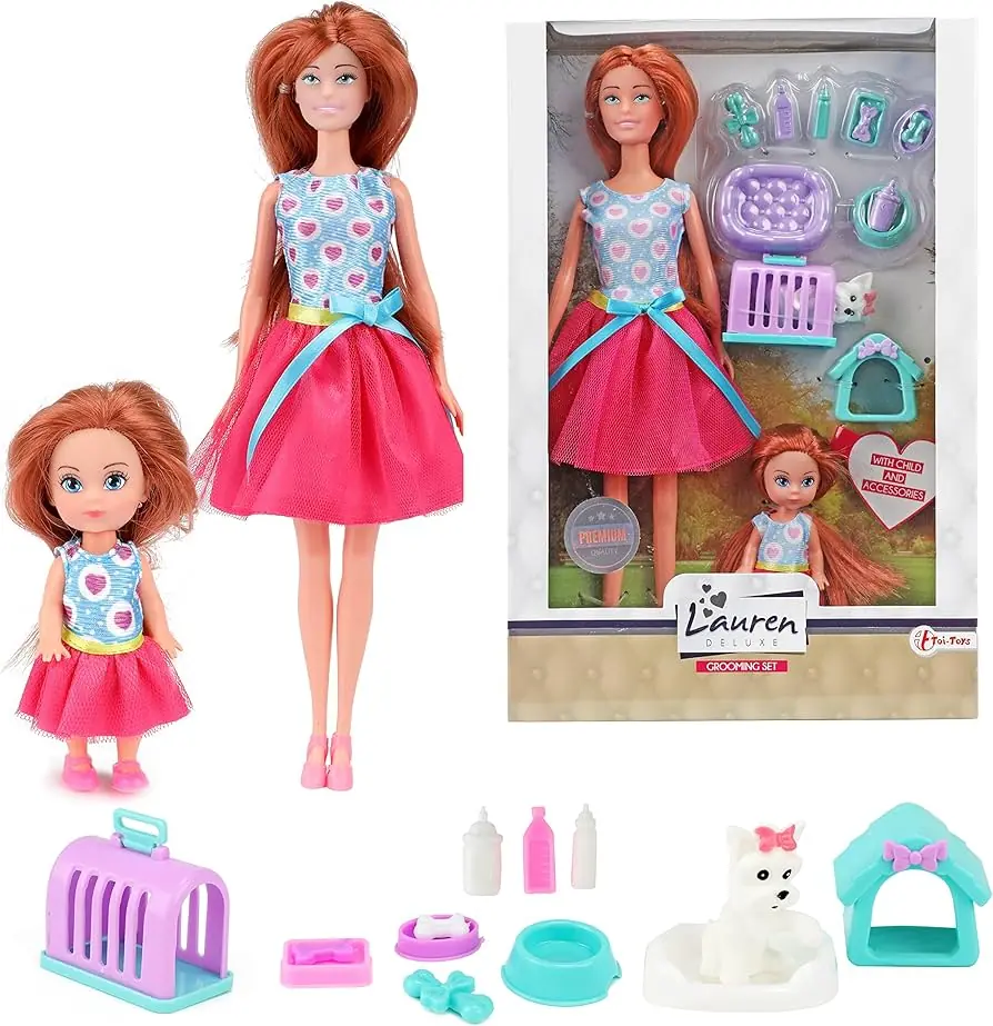 Toi-Toys 04822A Lauren: куклы, собака и аксессуары