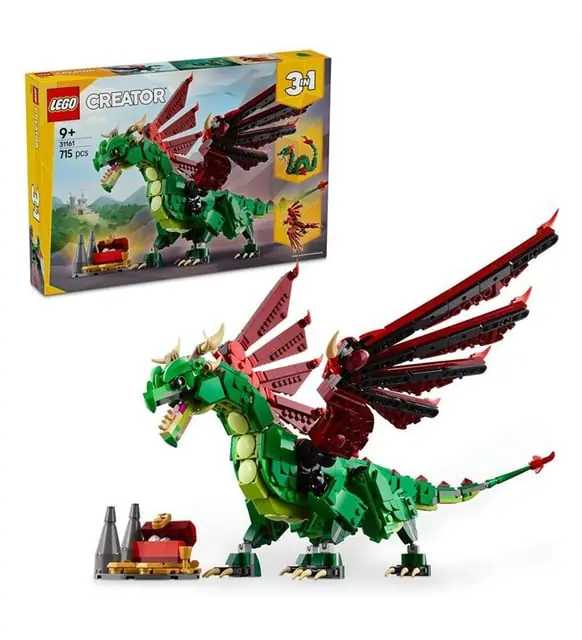 LEGO Creator 3ü 1 Arada Orta Çağ Ejderhası Yapım Seti 715 Parça