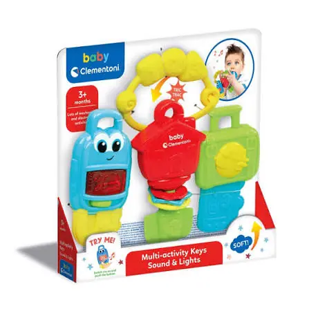 Baby Clementoni Elektronik Anahtarlar 17914 Sesli Işıklı Bebek Oyuncağı
