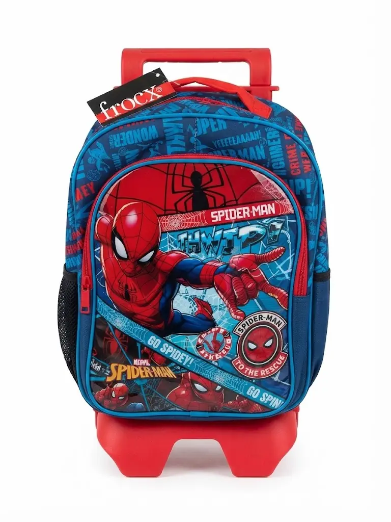 Spiderman Çekçekli Okul Çantası