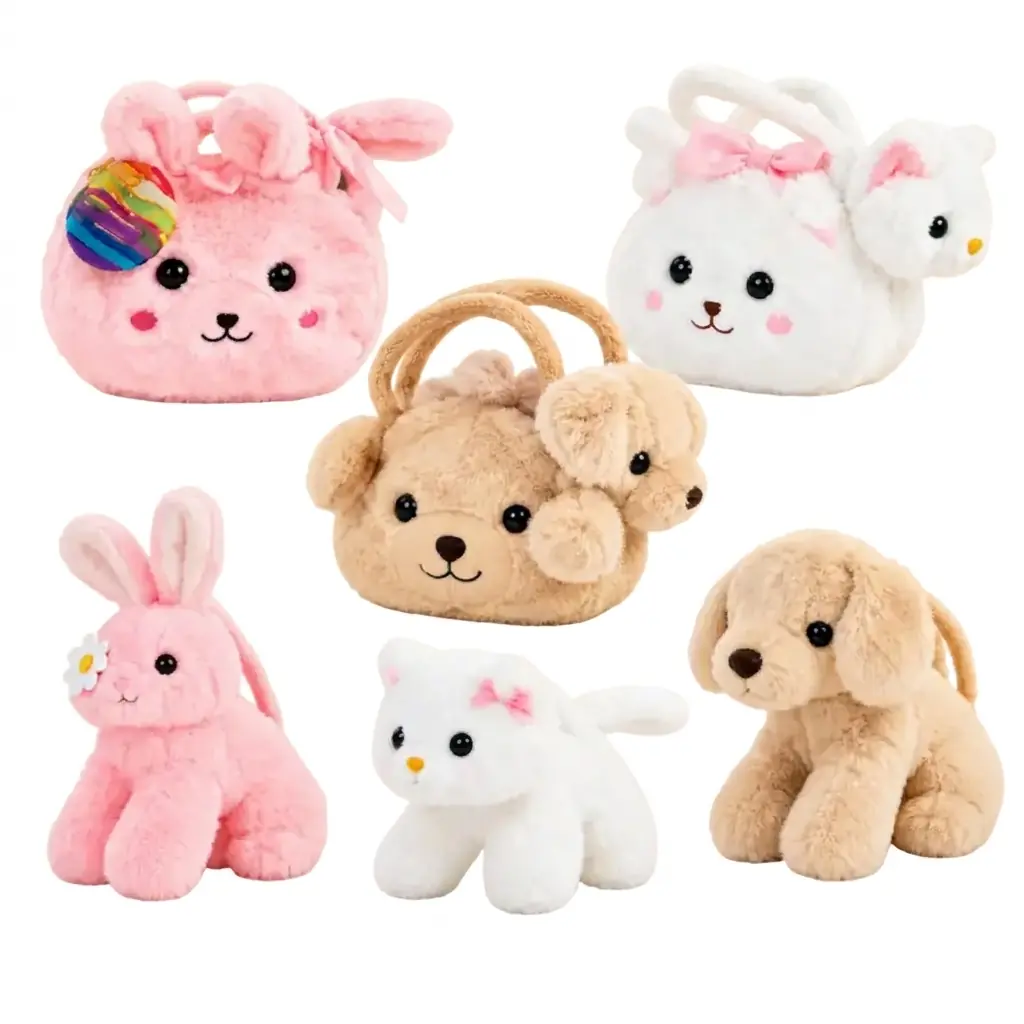 Peluş Hayvan El Çantası – 3 Farklı Model